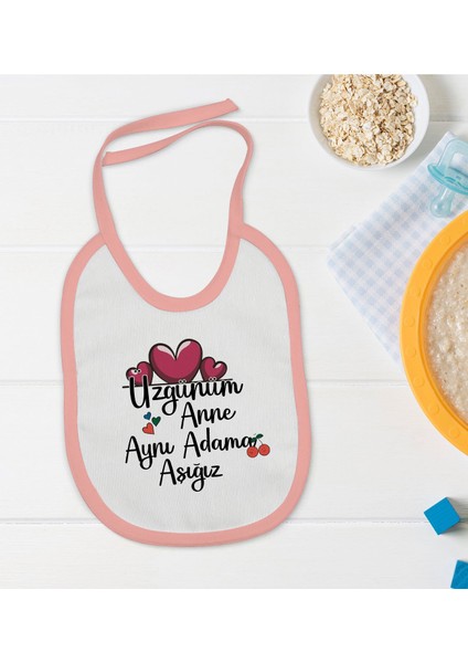 Kids Pembe Bebek Mama Önlüğü - Model 66