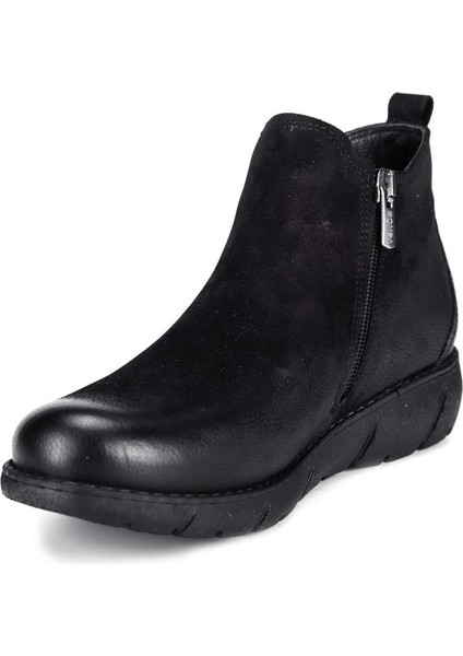 1953755K Kadın Deri Lastikli Fermuarlı Kısa Bot fırsatları