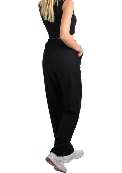 Kadın Siyah Yüksek Bel Basic Eşofman Altı fiyatları