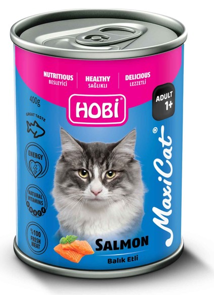 Hobi Maxicat Somonlu Kedi Konserve 400 gr