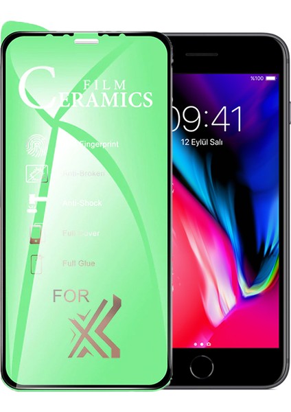 iPhone 6s Ekran Koruyucu 9d Seramik Nano Tam Kaplayan Kavisli Iphone 6s-Siyah