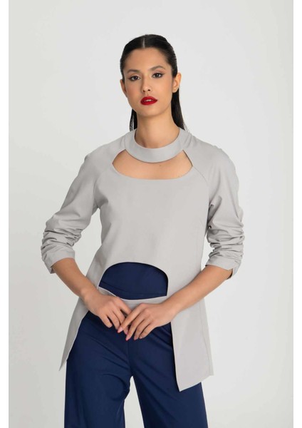 Özel Tasarım Ön ve Arka Detaylı Astarlı Bolero Ceket STYLO02B