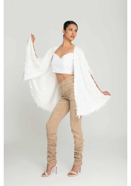 Özel Tasarım Çizgili Bol Paça Kadın Pantolon SWANKY11 fırsatları