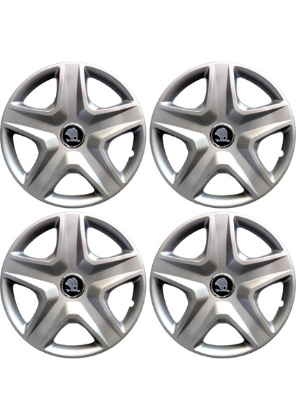 Kırılmaz Skoda 15'' Inç Jant Kapağı 4 Adet 1 Takım 2010