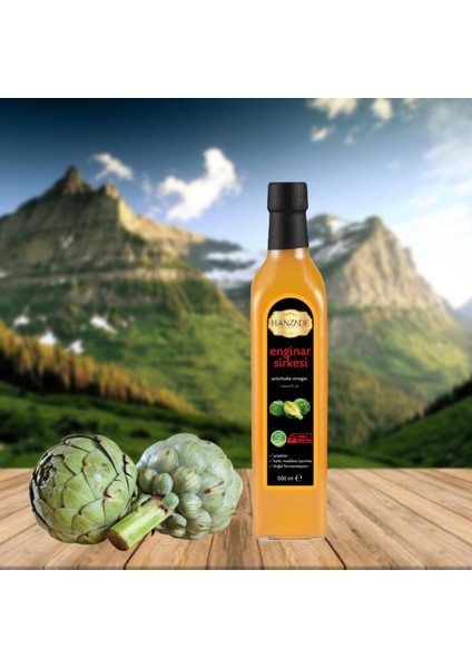 Enginar Sirkesi 500 ml x 2 Adet Doğal Fermantasyon Içilebilir Katkısız Cam Şişe fırsatları
