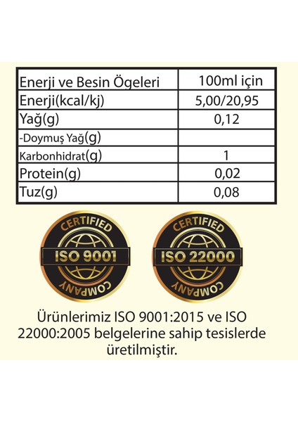 Hanzade Bitkisel Dört Hırsız Sirkesi 500 ml x 2 Adet Doğal Fermantasyon Içilebilir Katkısız Cam Şişe