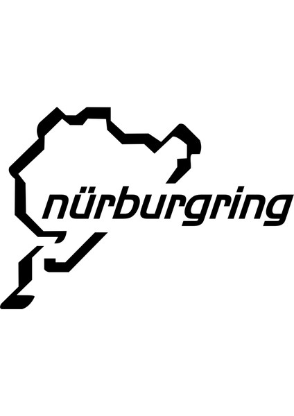 Nürburgring Oto Sticker Araba Cam Sticker