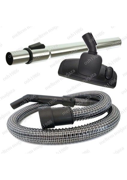 Fantom Tr 8600 Toz Kapanı Elektrikli Süpürge Çelik Telli Hortumu Emici Başlık Teleskopik Boru