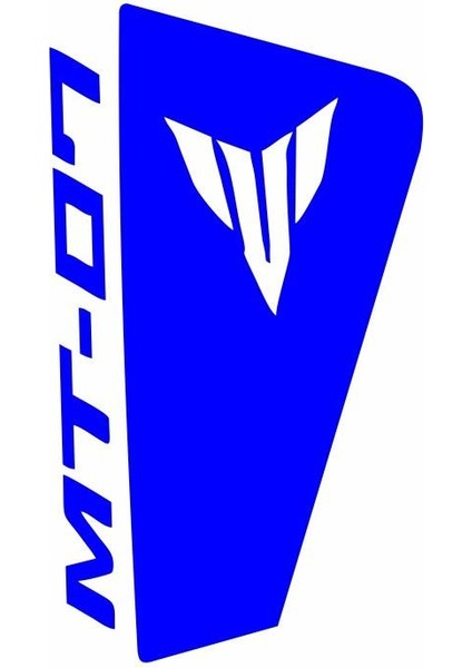 Yamaha Mt07 2014 - 2017 Uyumlu Mavi Siperlik Sticker Set