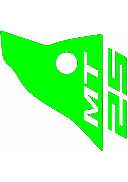 Yamaha Mt-25 Uyumlu Yesıl Siperlik Sticker Set