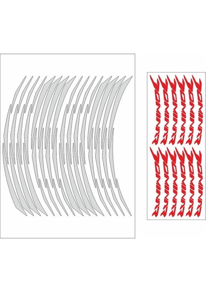 Reflektör Beyaz Bajaj Dominar Uyumlu Büyük Jant Şeridi