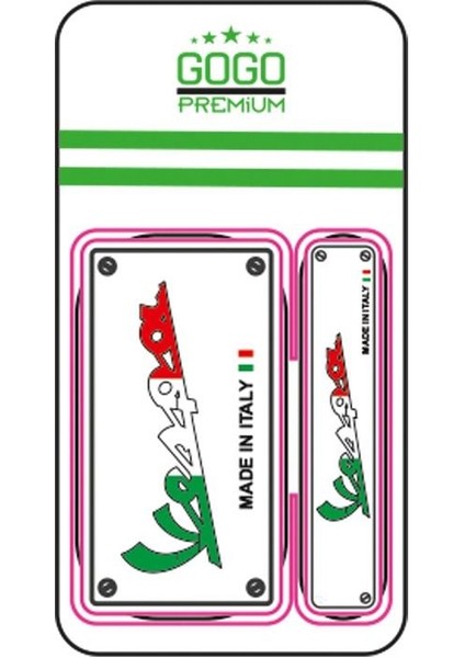 Wespa Kare 2 Li Beyaz Damla Stıcker