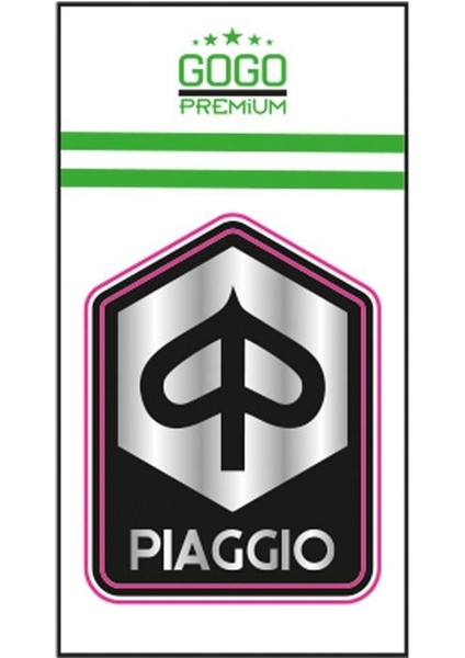 SEVEN KARDEŞLER Pıaggıo Siyah Damla Sticker