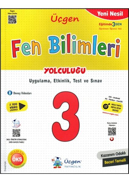 Üçgen Yayıncılık 3. Sınıf Yeni Nesil Fen Bilimleri Yolculuğu (Ciltli)