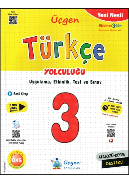 Üçgen Yayıncılık 3. Sınıf Yeni Nesil Türkçe Yolculuğu (Ciltli)