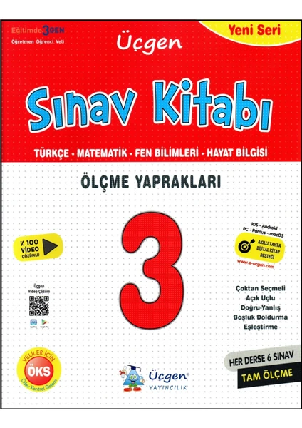 Üçgen Yayıncılık 3. Sınıf Yeni Seri Sınav Kitabı (Türkçe-Matematik-Fen-Hayat Bilgisi)