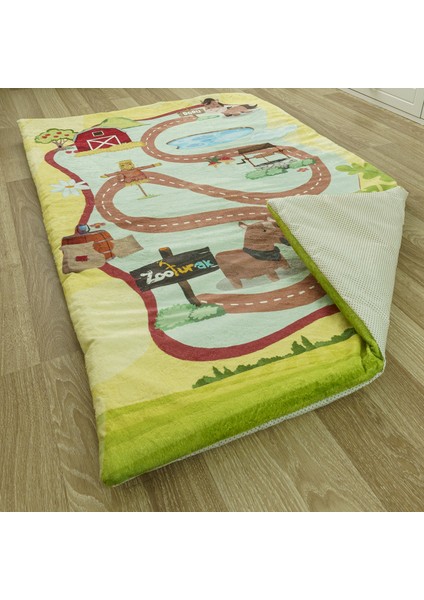 Peluş Çocuk Matı At Doru 100cm x 150cm