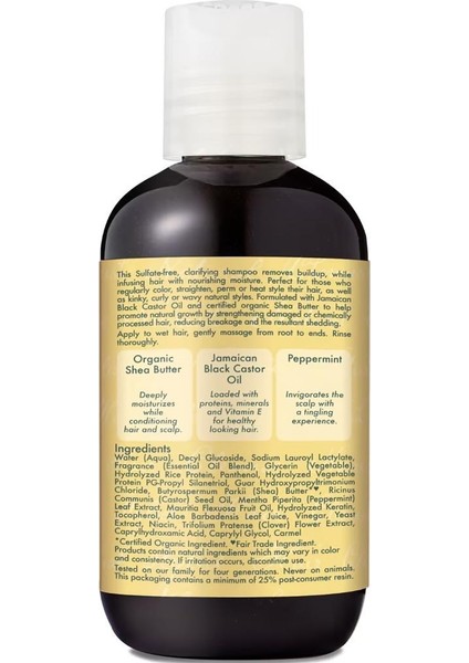 Jamaican Black Castor Oil Ve Onarıcı Şampuan 95ml