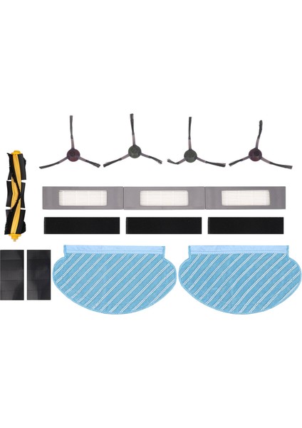 Ecovacs Için Silindir Yan Fırça Filtre Paspas Bezi Kiti Deebot Ozmo 950 Elektrikli Süpürge Parçaları (Yurt Dışından)