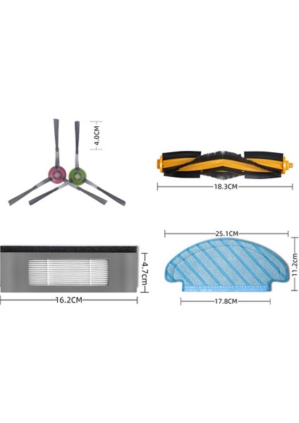Ecovacs Deebot T9 Aıvı T8 Aıvı N8 N5 Serisi Robotlu Süpürge Yan Fırça Ana Fırça Filtre Temizleme Değiştirmeleri