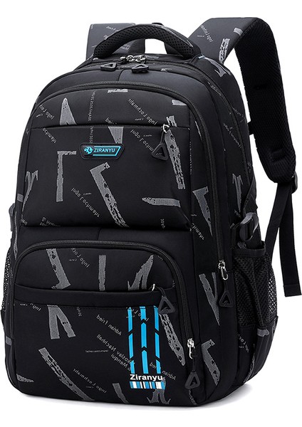 Lovehome Desen Baskılı Çocuk Sırt Çantası - Açık Mavi (Yurt Dışından)