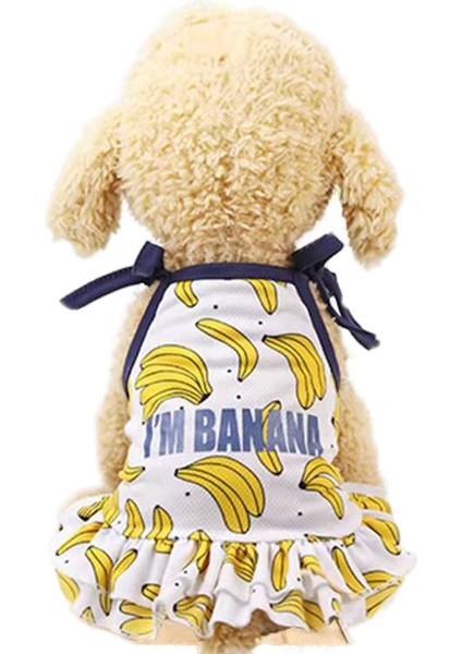 Muz Desenli Köpek Kıyafeti - Sarı (Yurt Dışından)