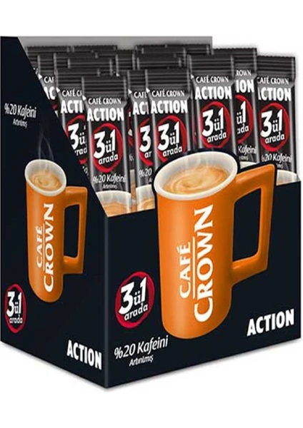 Cafe Crown Action 17 gr x 24 Adet