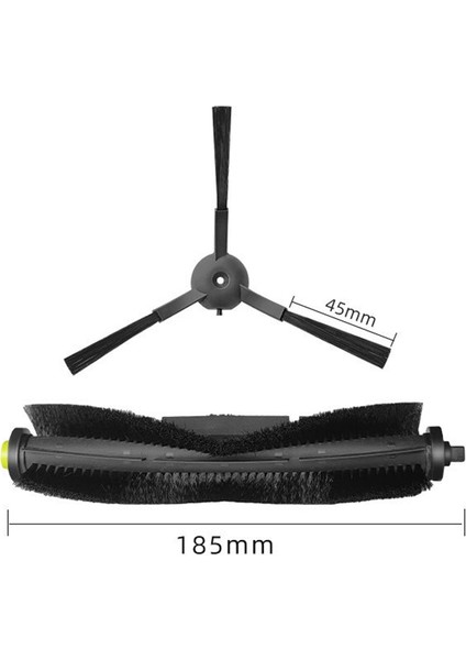 Shuai Yan Qihoo 360 S10 Elektrikli Süpürge Robot Aksesuarları Için Yan Fırça Ana Fırça Rulo Takım Elbise (Yurt Dışından)