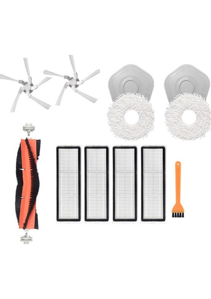 Xiaomi Dreame Bot W10 Robotik Süpürge Için Ana Fırça Yan Fırça Filtre ve Paspas Bezi Yedek Aksesuarlar (Yurt Dışından)