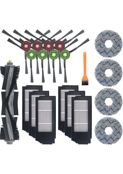 Ecovacs T10 Turbo Robot Vakum Aksesuarları Için Ana Fırça Yan Fırça Filtresi (Yurt Dışından)