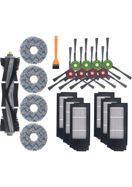 Ecovacs T10 Turbo Robot Vakum Aksesuarları Için Ana Fırça Yan Fırça Filtresi (Yurt Dışından) fiyatları