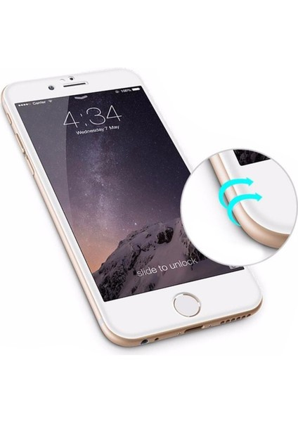Iphone 6 Plus Ekran Koruyucu Premium Tam Kaplama Beyaz modelleri