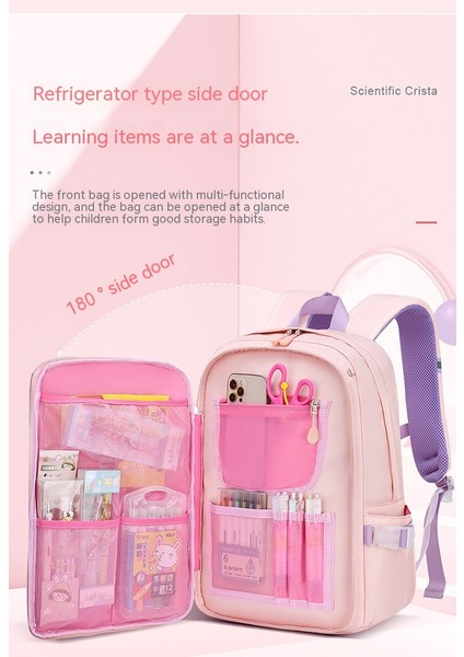 Büyük Kapasiteli Çocuk Sırt Çantası - Pembe (Yurt Dışından) fiyatları