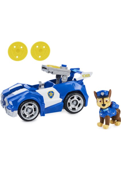 Spin Master Paw Patrol Chase'in Koleksiyon Aksiyon Figürlü Deluxe Film Dönüşen Oyuncak Arabası