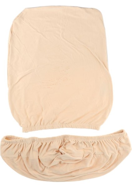 Katı Streç Spandex Slipcover Ofis Bilgisayar Sandalye Kapak Bej (Yurt Dışından)