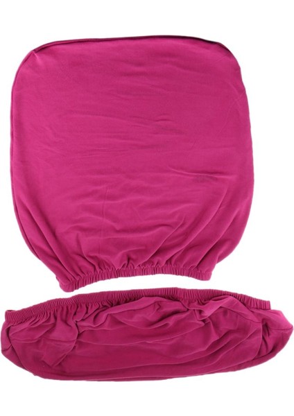 Katı Streç Spandex Slipcover Ofis Bilgisayar Sandalye Kapağı Gül Kırmızı (Yurt Dışından)