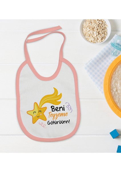 Kids Pembe Bebek Mama Önlüğü - Model 51