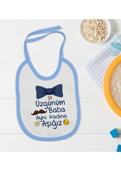 Kids Mavi Bebek Mama Önlüğü - Model 37