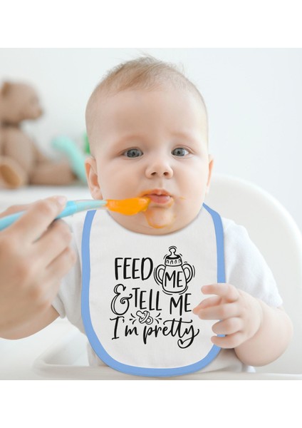 Kids Mavi Bebek Mama Önlüğü - Model 3