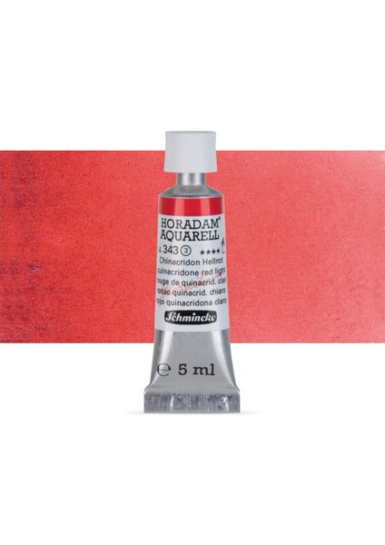 : Horadam Aquarell Tüp Sulu Boya : 5 ml : Quinacridone Red Light