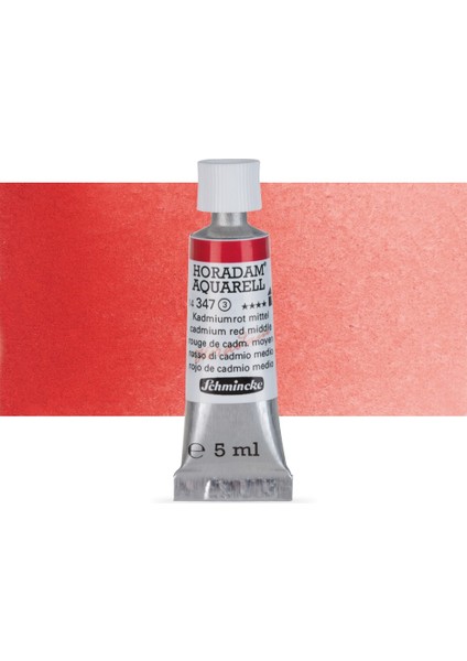 : Horadam Aquarell Tüp Sulu Boya : 5 ml : Cadmium Red Middle
