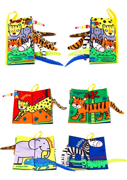 Kuyruk Bezi Kitap Hayvan Bebek Oyuncak Üç Boyutlu Erken Eğitim Kumaş Kitap Orman Kuyruk (Yurt Dışından) fiyatları