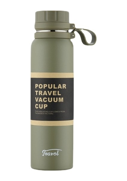 650ML Çift Paslanmaz Çelik Spor Termos Açık Tırmanma Fitness Termal Şişe