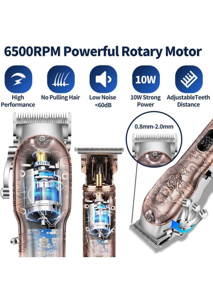 Erkekler Için Saç Kesme Makinesi Rose Gold