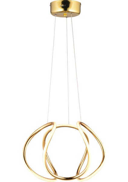 Pietra Gold Sarkıt 56 Watt Sarkıt 3 Renkli Ledli Modern Mutfak Banyo Led Salon Sarkıt Avize
