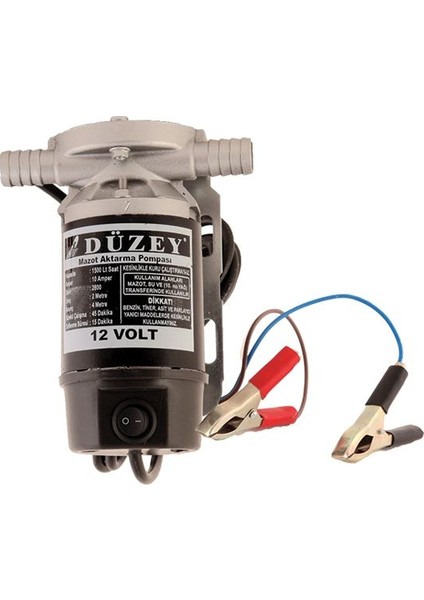 12 Volt 3/4''Çıkışlı Dıştan Çekme Sıvı Transfer(Mazot Aktarma) Pompası(Mazot,Zeytinyağ,Süt,Yağ)