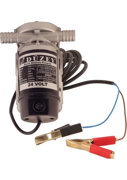 24 Volt 3/4''çıkışlı Dıştan Çekme Sıvı Transfer(Mazot Aktarma) Pompası(Mazot,süt,yağ)