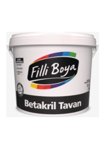 Filli Boya *yeni*küf-Nem Önleyici Betakril Tavan Boyası 3.5kg