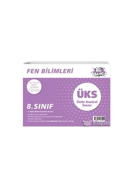 8. Sınıf Fen Bilimleri Ünite Kontrol Sınavı