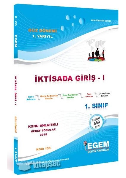 1. Sınıf 1. Yarıyıl İktisada Giriş 1